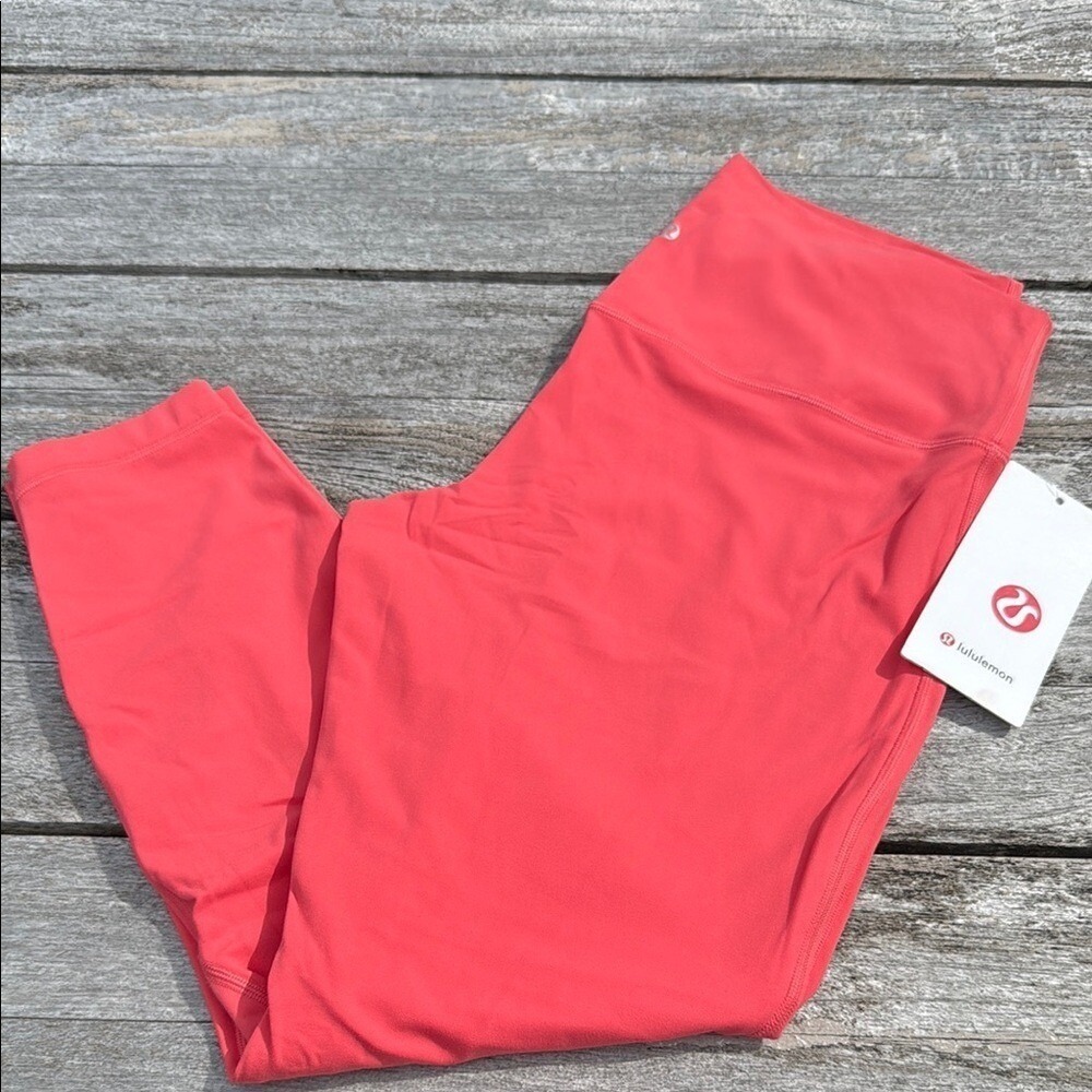 Lululemon Align High-Rise Pant 25" Pale Raspberry Size 14 NWT Pink 💗🎀✨